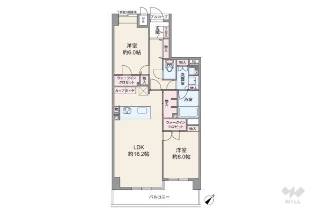 ビラカーサ四谷四丁目:間取り図面