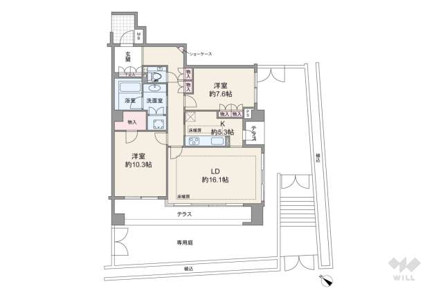 松濤アパートメント:間取り図面