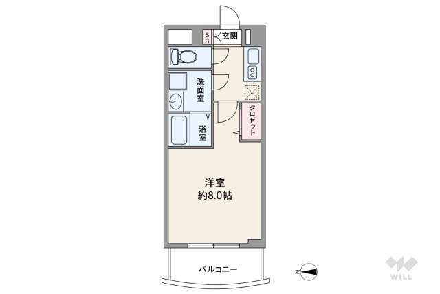 プレサンス栄モード:間取り図面