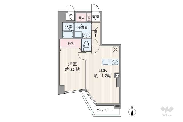 第32宮庭マンション:間取り図面