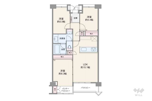 北新宿パークハイツ:間取り図面
