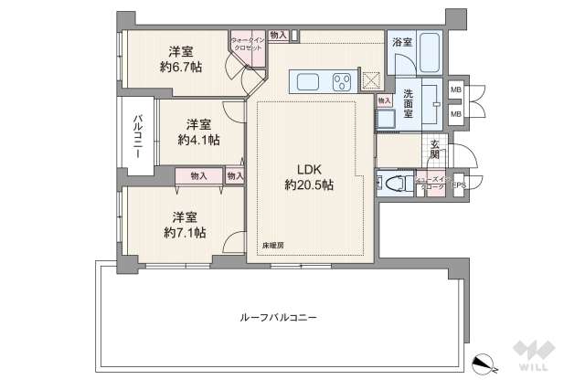 ディアパーク市ヶ谷南町:間取り図面