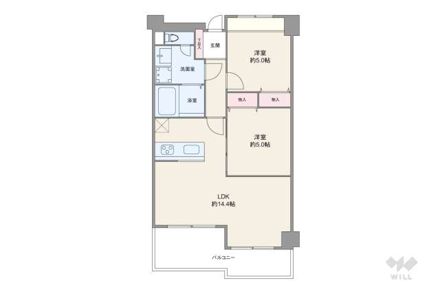 グランドヴィラ境川:間取り図面