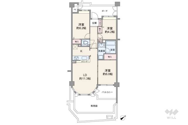 ライオンズガーデン砧:間取り図面