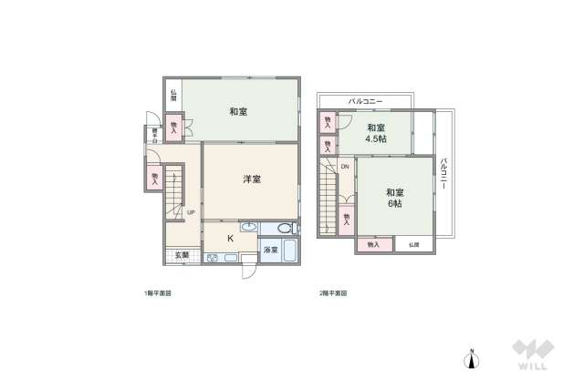 板橋区赤塚1丁目 一戸建て:間取り図面