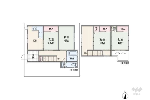 尼崎市東七松町1丁目 一戸建て:間取り図面