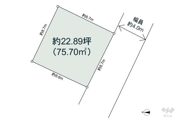 摂津市別府3丁目 土地:間取り図面