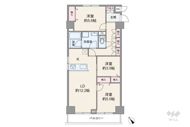 エンゼルハイム梅屋敷:間取り図面