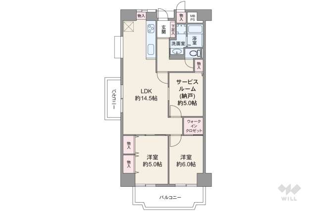 オリーブハイツ西宮:間取り図面