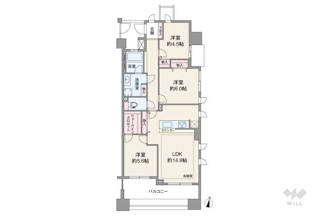 サンクタス大森ヴァッサーハウス:間取り図面