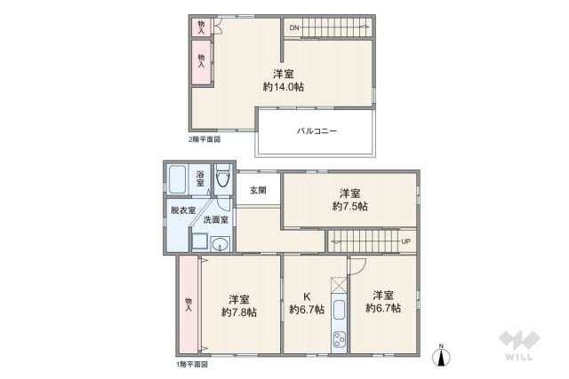世田谷区弦巻2丁目 一戸建て:間取り図面