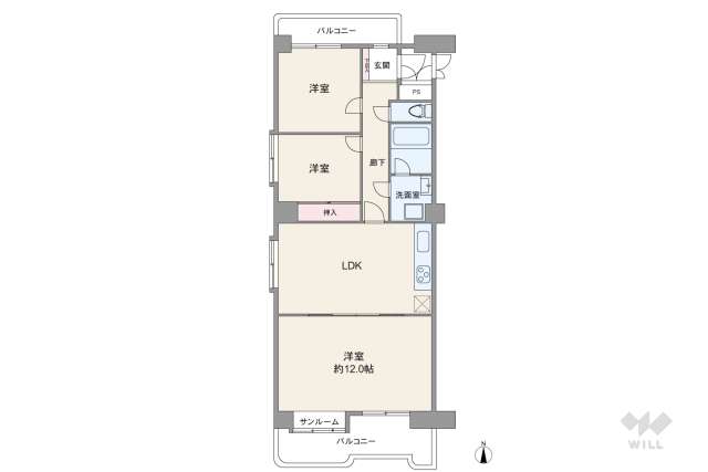 ホワイトキャッスル金山:間取り図面