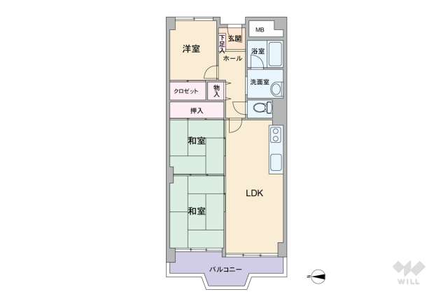 コープ野村宝塚:間取り図面