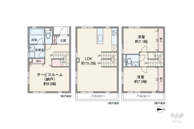 ユーロコート梅ヶ丘:間取り図面