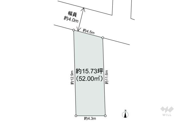 尼崎市田能3丁目 土地:間取り図面