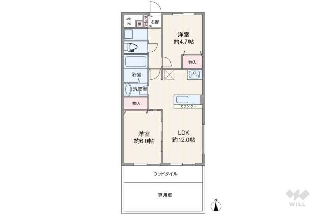 千歳船橋ハイム:間取り図面