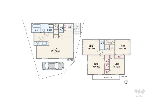 尼崎市武庫町3丁目 一戸建て:間取り図面