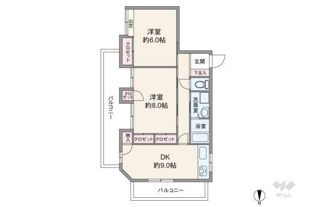 丸美ロイヤル桜:間取り図面