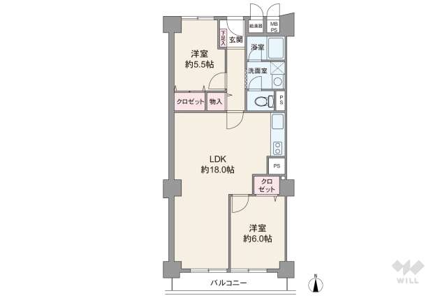 シティー逆瀬川:間取り図面