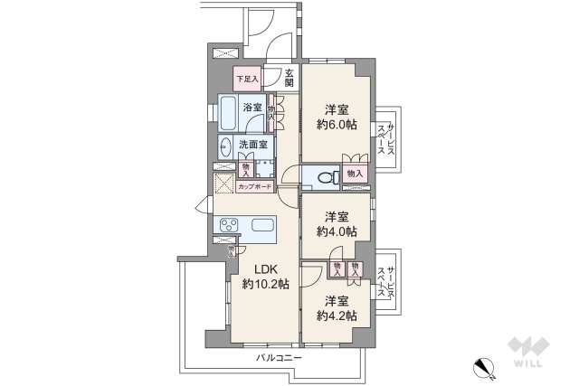 ヴェレーナグラン二子玉川:間取り図面