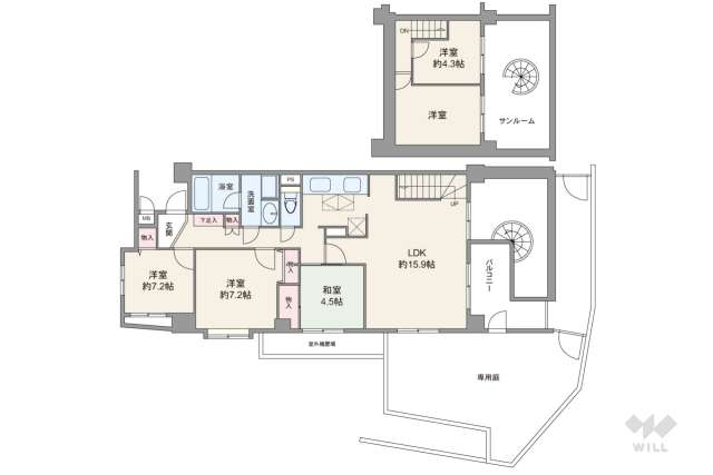 クレッセント武蔵新城イースト:間取り図面