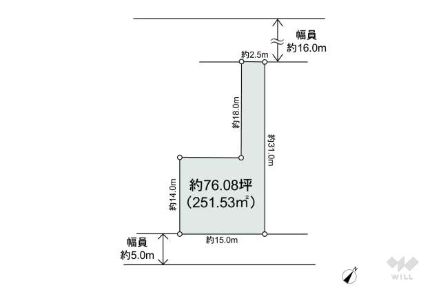 名古屋市守山区城南町 土地:間取り図面