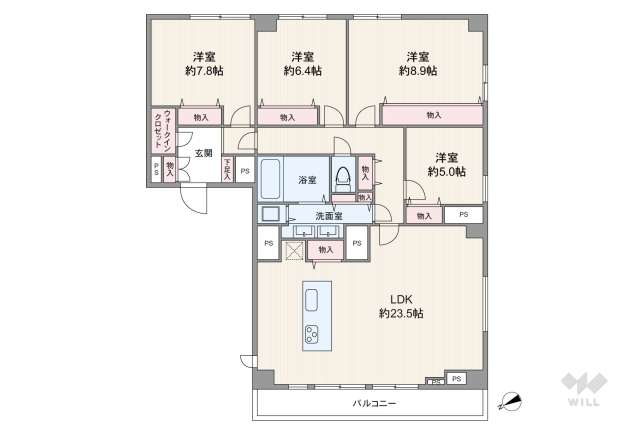 池田山スカイマンション:間取り図面