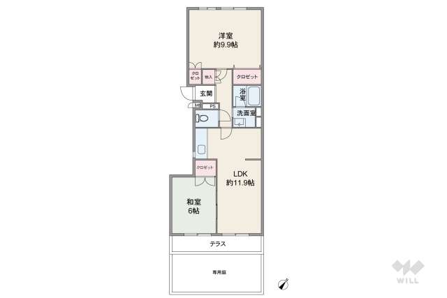 コスモハイツ瑞ヶ丘Ａ棟:間取り図面