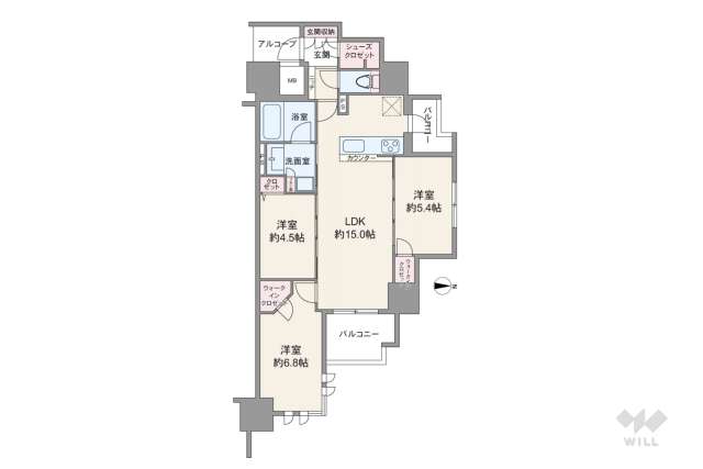 プレサンスロジェ桜通代官町:間取り図面