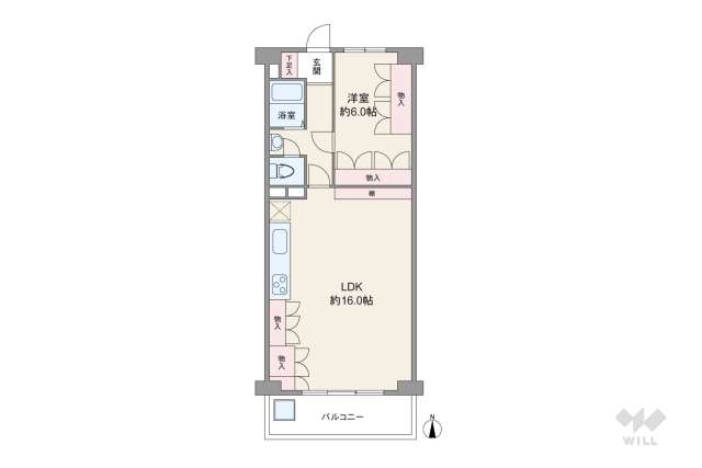 レインボー烏山:間取り図面