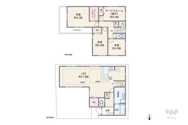 名古屋市瑞穂区平郷町3丁目 一戸建て:間取り図面