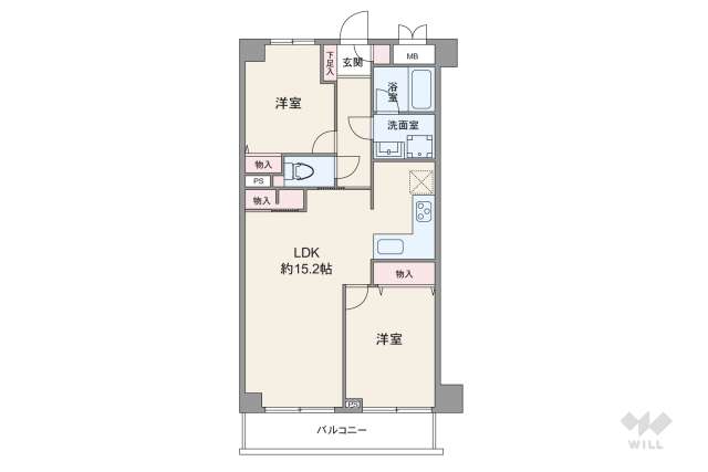 藤和世田谷桜丘コープ2:間取り図面
