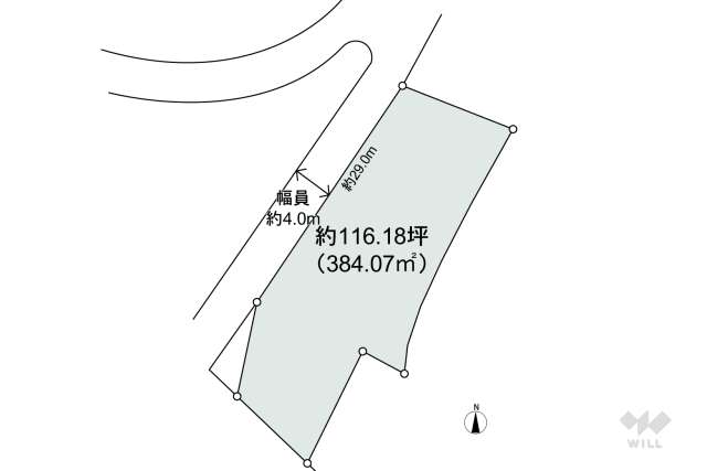 池田市東山町 土地:間取り図面