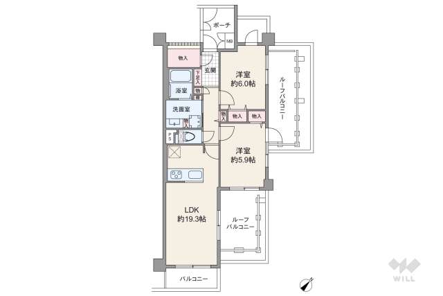 コスモ小竹向原ガーデンフォルム:間取り図面