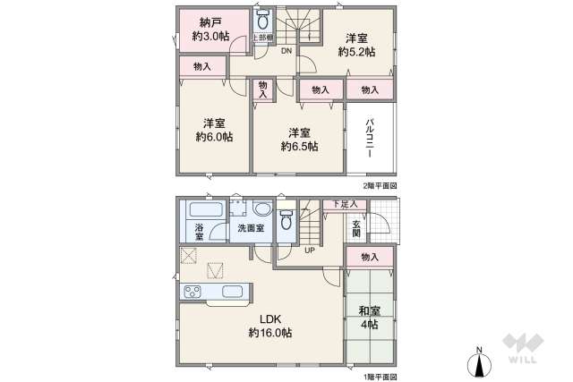 尼崎市戸ノ内町3丁目 一戸建て:間取り図面
