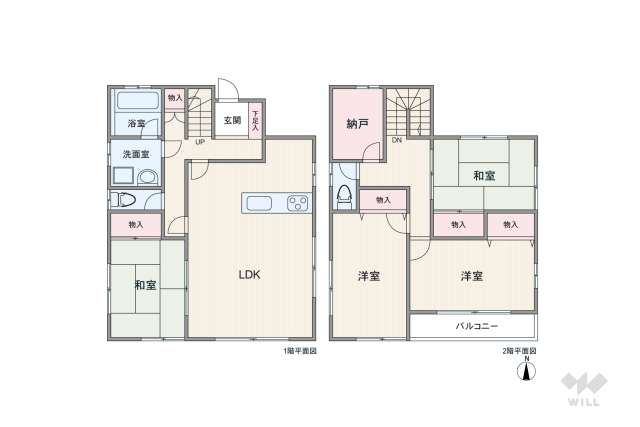 尾張旭市長坂町南山 一戸建て:間取り図面