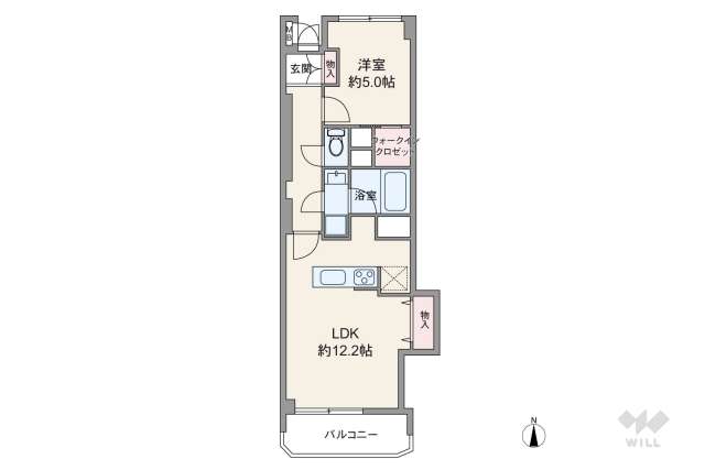 明大前フラワーマンション:間取り図面