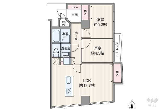 幡ヶ谷コーエイマンション:間取り図面