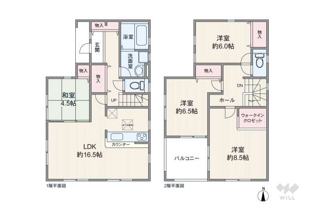 春日井市高山町3丁目 一戸建て:間取り図面