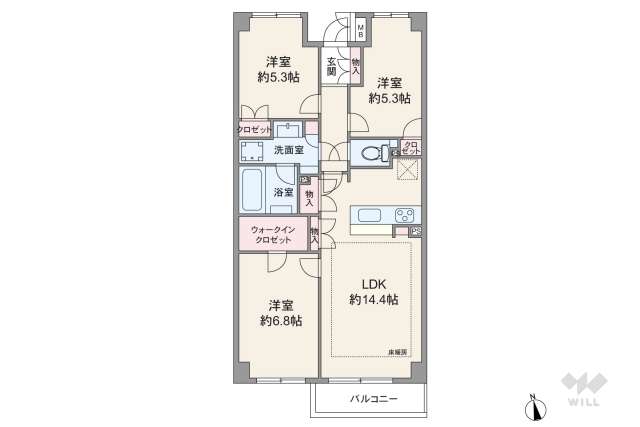 阿佐ヶ谷パークハウス:間取り図面