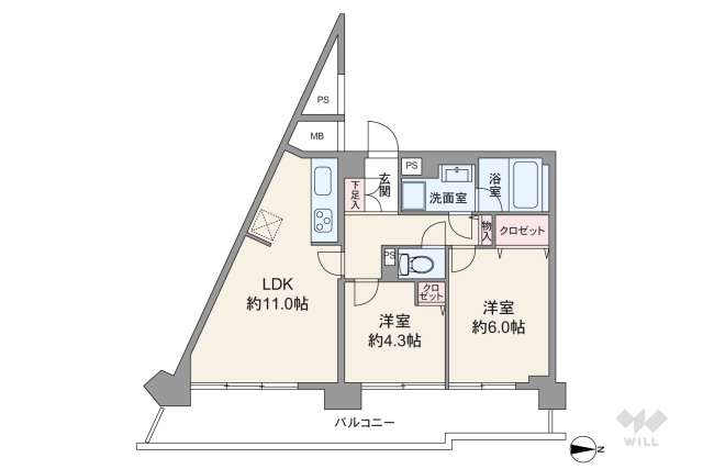 ハイラーク新赤羽:間取り図面