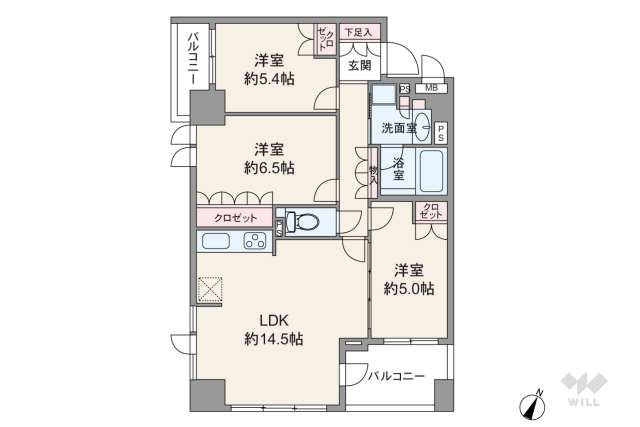 プラネ勝どき:間取り図面