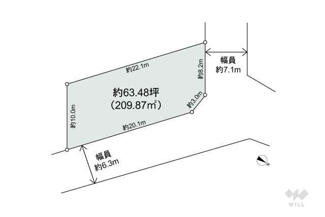西宮市剣谷町 土地:間取り図面