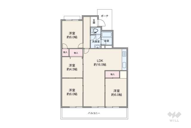 西城住宅1号棟:間取り図面