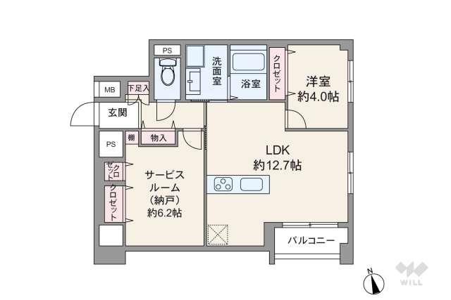 塔の山ハイツ:間取り図面