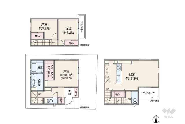 宝塚市鹿塩1丁目 一戸建て:間取り図面