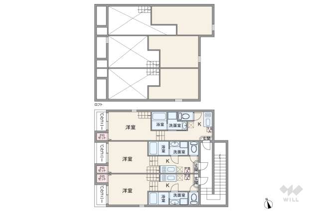 名古屋市千種区千種1丁目 収益物件:間取り図面