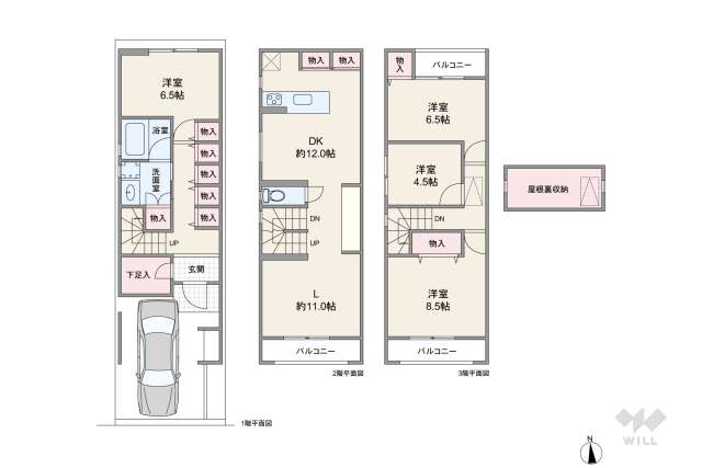 大阪市淀川区加島2丁目 一戸建て:間取り図面