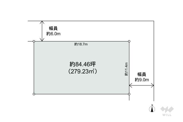 宝塚市中山五月台1丁目 土地:間取り図面