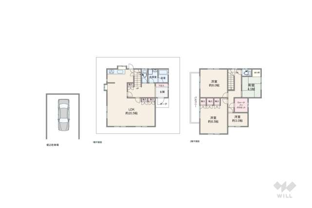 宝塚市売布4丁目 一戸建て:間取り図面
